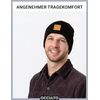 Occulto Leather Patch Winter Beanie Hat -