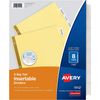 AVERY 8-Tab Binder Dividers, Insertable Clear Big Tabs, 1 Set (11112) easy acces