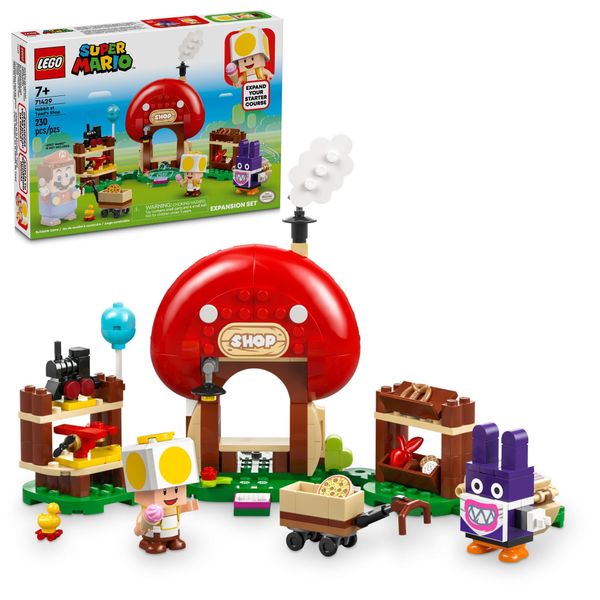 LEGO Super Mario Nabbit at Toad’s Shop Expansion Set, Build and Display Toy for Kids, Video Game Toy Gift Idea for Gamers, Boys and Girls Ages 7 and Up, 71429