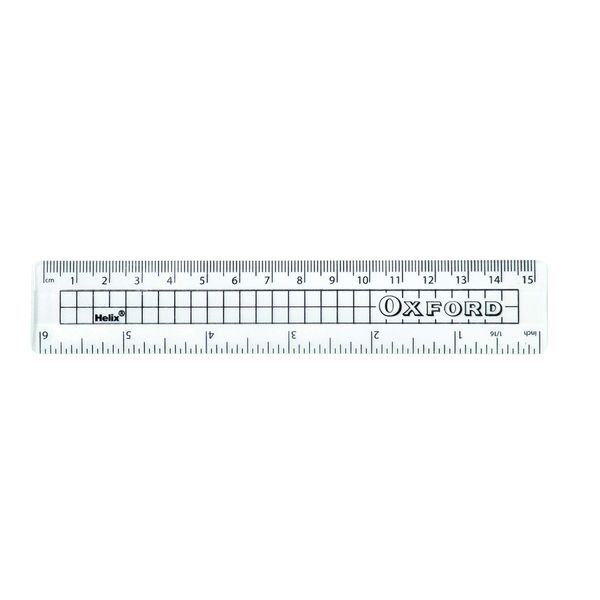 Helix Oxford 15cm Metric Imperial Ruler