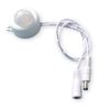 DC 6V 12V-24V 5A PIR Motion Activated Body Sensor Switch with DC Cable for LED Strip Light ((Roundness(with Light Sensor), White)