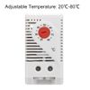 uxcell Mechanical Switch Thermostat KTO011 Cabinet Temperature Controller Adjustable 68-176°F (20-80°C), Normal Close Type (N.C) Temperature Control Switch