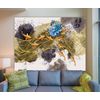Modern Abstract Wall Art for Bedroom Decor; Large Fabric Wall Covering Backdrop