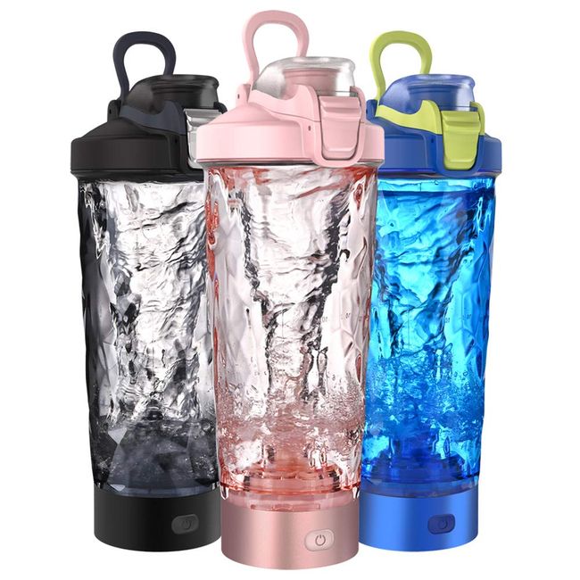 Electric Protein Shaker Bottle, 24 oz USB Rechargeable Blender Bottles, Shaker Bottles for Protein Mixes with BPA Free, Blender Accessories, Made