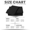 Gaveno Cavailia Super Soft Plain Dyed Diamond Flat Sheet [ Single - Black ]