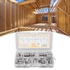 Thread Reducer Nut, 33PCS M8x1.25 Threaded Insert Assortment Kit Stainless Steel Thread Reducer Nut Repair Sleeves, Inserts and Kits