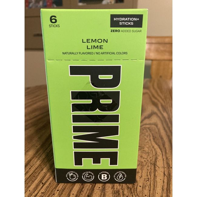 Prime Hydration Lemon Lime Sticks 6 Count