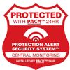 Security Sign Decal 9" with Security Sticker Alarm Camera Dog Mix See Store