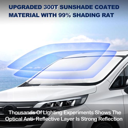 Car Window Sun Shade Front Windshield Compatible with Ford Explorer New 2025 2024 2023 2022 2021 2020 Custom Fit SUV, ST XLT, Limited, Platinum Sunshade Cover Sun Visor