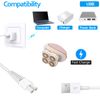 Charging Cable Replacement for Flawless Legs Shaver, 2 Pack Power Cord Electric Trimmer Charger Cable Charger Cord for Finishing Touch Flawless Legs Hair Remover Electric Shaver for Women, White