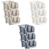 New Stunning Medium Utility Stacking Basket –Cream, Easily Store Household Items –B01
