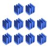 sourcing map Electronic Radiators Heatsink for Stepper Motor,3D Printer 9x9x12mm Blue 10pcs