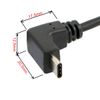 chenyang USB C to USB 3.0 90 Degree UP Angled Data Extension Cable for Tablet Mobile Phone Hard Disk Drive