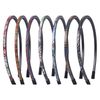 Nenjindz Skinny Headbands Thin Leather Covered Hairbands,Bohemian Plastic Hair Hoops Solid Simple Headbands for Women Girls(7 PCS)