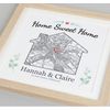 New home map print | Framed housewarming gift