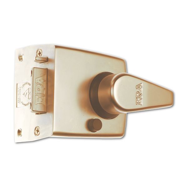 ERA 1730 BS8621:2004 Auto Deadlocking Escape Nightlatch 1730-31 - 60mm Polished Brass/Polished Brass