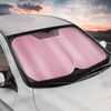 Metallic Pink  GOOD Quality Reflective Polyester Pop Up Car Windshield Sun Shade