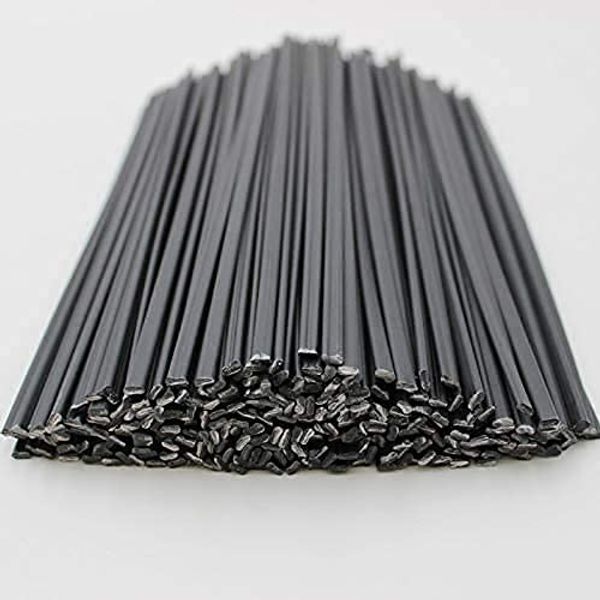 40PCS Polypropylene PP Plastic Welding Rods - 250mm Length ，2.5mm Width x 5mm Height (Black)