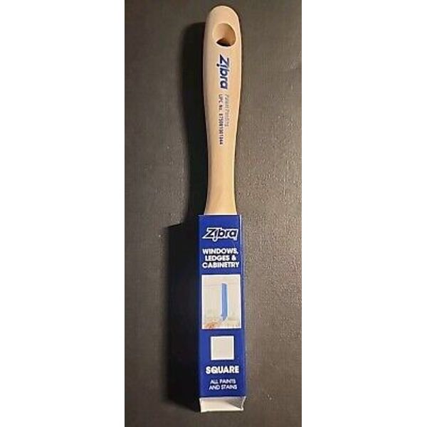 Zibra PB100LZS Grip-n-Glide 1-Inch Square Angled Paint Brush All Paints