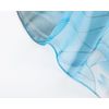 Lotus Flower Pattern Chiffon Silk Style Scarf Shawl (Light Blue)(Size: M)