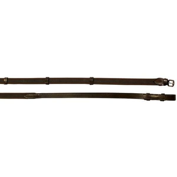 Suffolk Web Rubber Reins - Brown - F/S