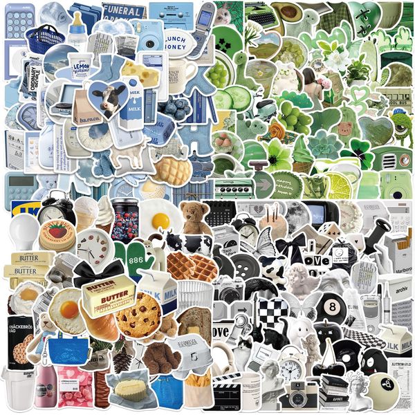 DKDDSSS 200 Stück Vintage Aufkleber, Aesthetic Sticker, Scrapbook Stickers, Retro Aufkleber, für DIY Basteln Deko, Wasserflaschen, Scrapbooking, Laptops, Handyhüllen, Fahrrad