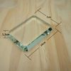 Clear Rectangle Square Glass Tile Paperweight
