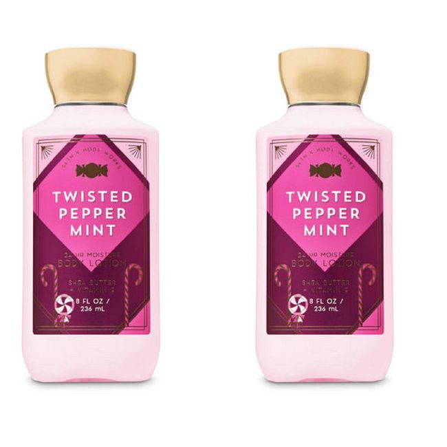 Bath & Body Works Twisted Peppermint Body Lotion Set of 2