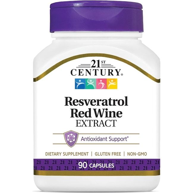 21st Century Resveratrol Red Wine Extract 90 Caps