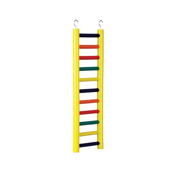 Prevue Pet Products BPV01138 Carpenter Creations Hardwood Bird Ladder with 11 Rungs, 18-Inch, Colors Vary