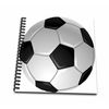 3dRose db_6254_1 Soccer Ball Drawing Book, 8 by 8"