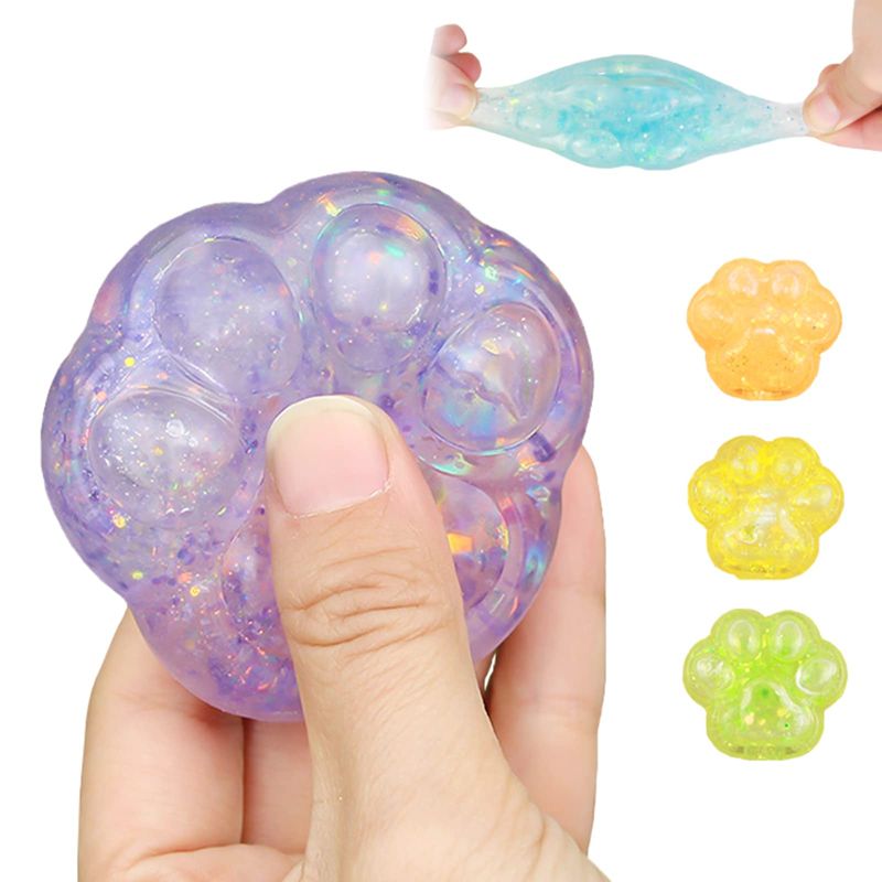 Squishy Ball, Sugar Syrup, 3 Pieces, Big Cat Hands, Random Shipping ...