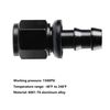 Ucreative 6AN Straight Push Lock Hose Fitting End Black 4PCS
