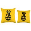 American Tow Truck Driver Towing Hook Flag Throw Pillow