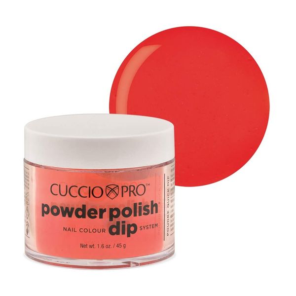 Cuccio Pro Cuccio Pro Powder Polish Nail Colour Dip System - Red With Orange Undertones 2 Oz, 2 Ounce