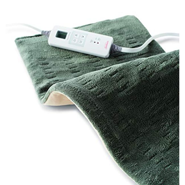 Sunbeam 002013-912-000 Xpressheat Heating Pad, Green, 12 x 24-inches