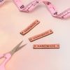 Little Rosy Cheeks Handmade Leather Labels - Pink