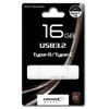 HIDISC HDUF134C16G3C USB Memory, 16GB Capacity, USB3.2, Gen2, Type-C Type-A Connector