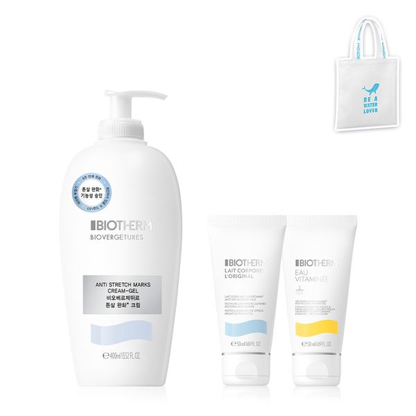 [N] Biobergetteur stretch mark cream 400ml jumbo set (+50ml body milk +50ml shower gel, tote bag)