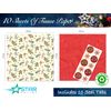 10 Christmas Tissue Paper Sheets Traditional Holly Design Foliage Paper Present Gift Wrapping for Gift Boxes/Bags Recycled Christmas Crafts Decorations