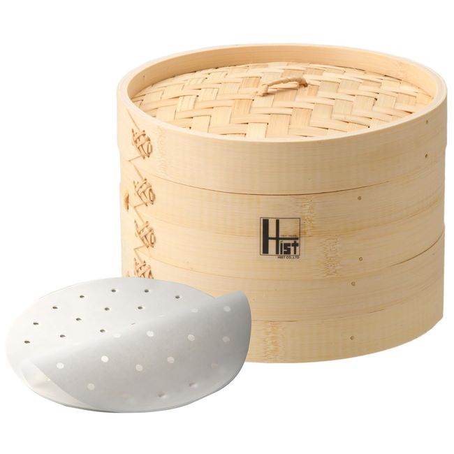 Heist Bamboo Seiro Main Unit and Lid Set of 2 Main Units, Commercial Use, Steamer (Bamboo Seiro Diameter: 8.3 inches (21 cm)