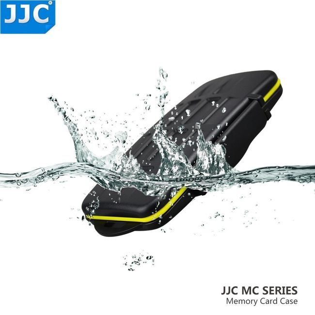 JJC MC-SDMSD24 Water-Resistant Holder Storage Memory Card Case & 12 Micro SD Cards (Black)
