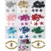 Gold 48 Fabric Glitter 25mm Star Iron-On
