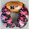 Memory Foam Neck Travel Pillow w/ SnapOn High Density U-Shape Navy Solid color