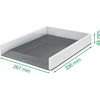Leitz 53611054 A4 Letter Tray, WOW Range, White/Green