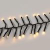 AMOS Christmas Cluster Lights 240 LED Lights Indoor/Outdoor Use Memory Function Timer Energy Efficient, Warm White