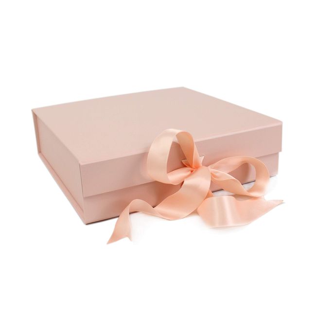 Pale Pink A5 Deep Gift Boxes with changeable ribbon