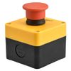 Heschen Red Sign Momentary Emergency Stop Switch Push Button Switch 660V 10A with Box NC