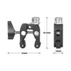 SZRIG Super Clamp with 5/8"-27 Male Thread for Microphone Mount(Black)