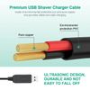Charger Cable for Braun Shaver,AIEVE USB 12V Charging Cord Compatible with Braun Series 5, 3,9,7,1,020S,3080S,760CC，Epilator Silk-Epil 9, 7, 5 Beard Trimmer,Oral-B Toothbrush